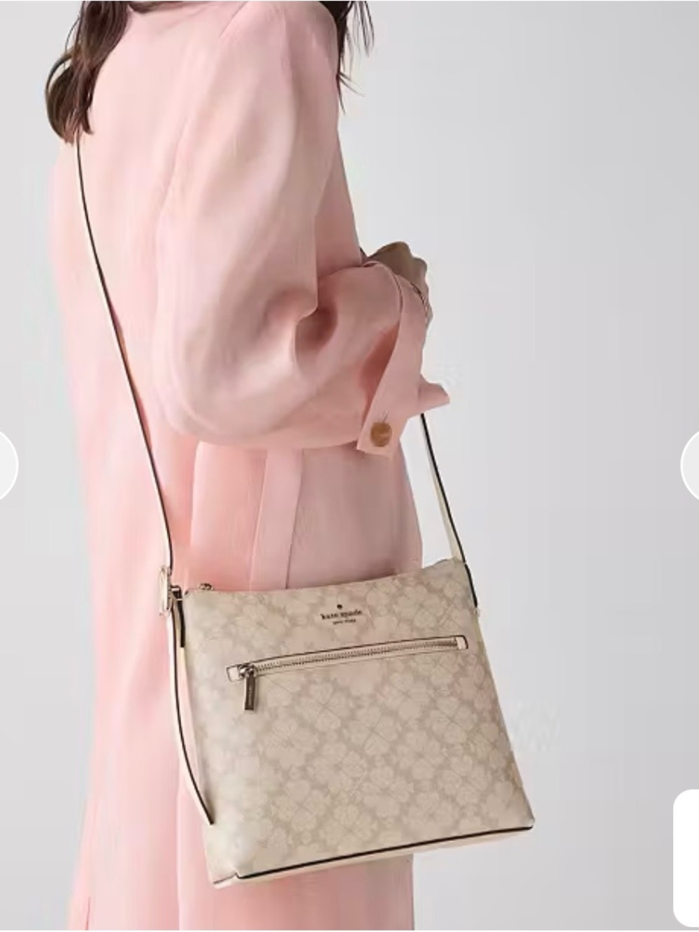 kate spade Cream Floral-Print Crossbody Bag
